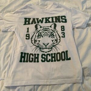 Stranger Things Hawkins High School T-Shirt, youth medium